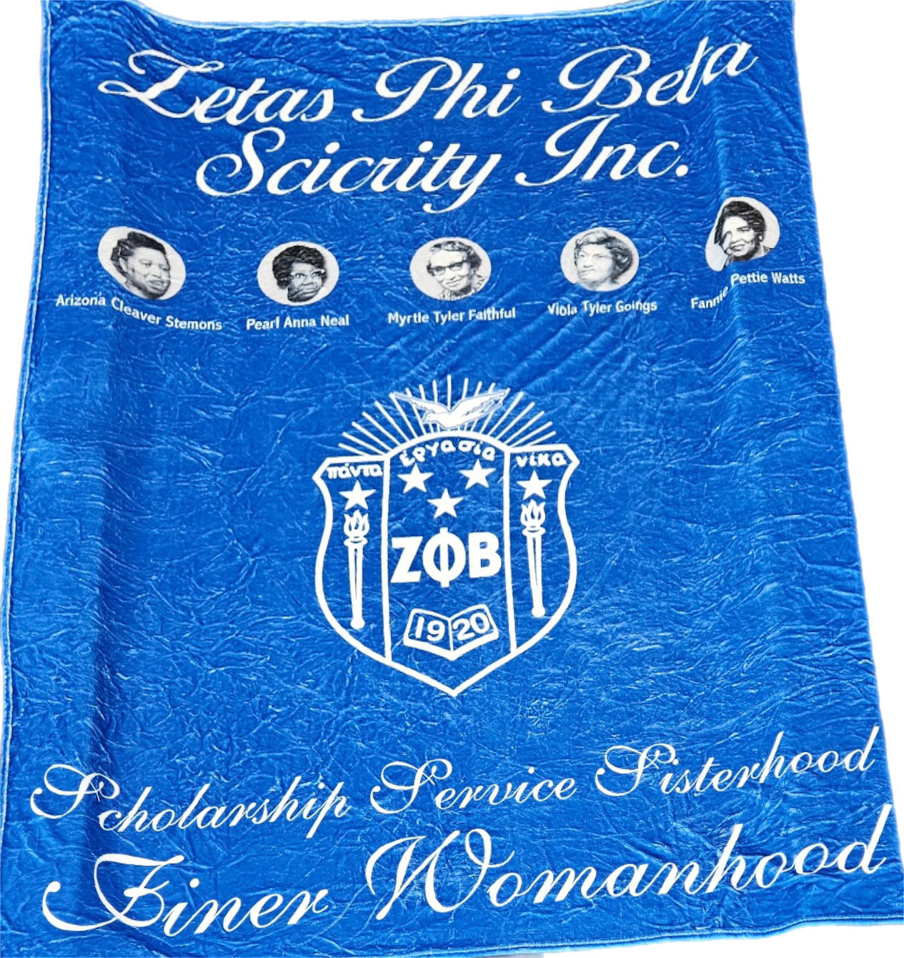Zeta Phi Beta Throw Blanket - Our Founders Tribute
