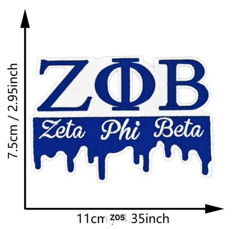 💙 ZΦB Drip Logo Patch