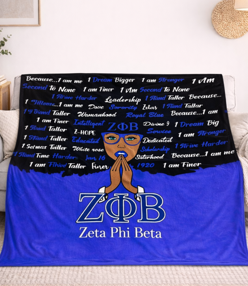 I Am Finer” Affirmation Plush Blanket