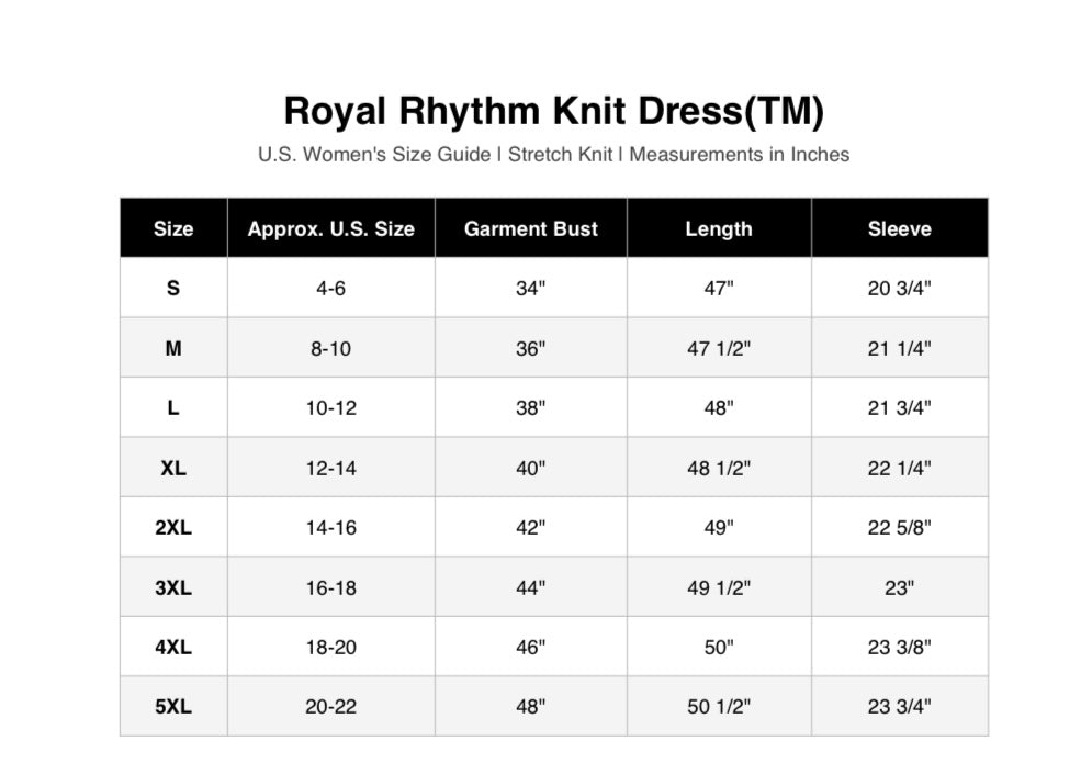 Royal Rhythm Knit Dress