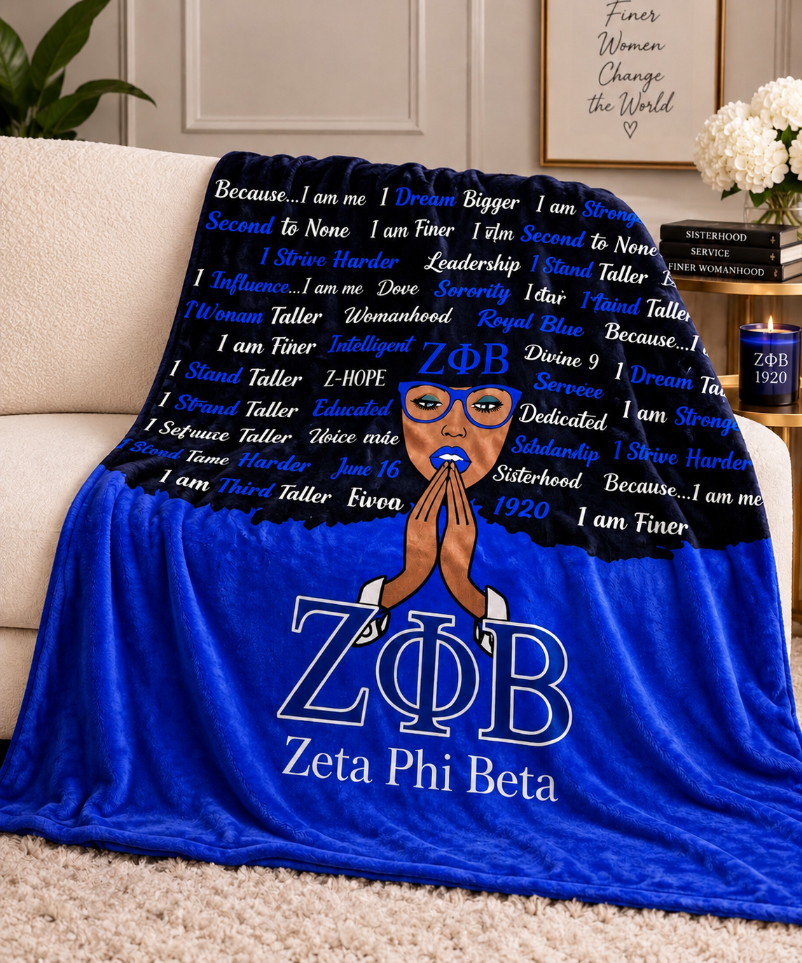 I Am Finer Affirmation Blanket