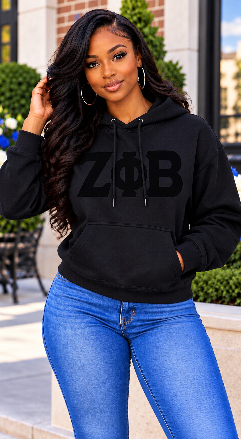 ZΦB Signature Shadow Hoodie