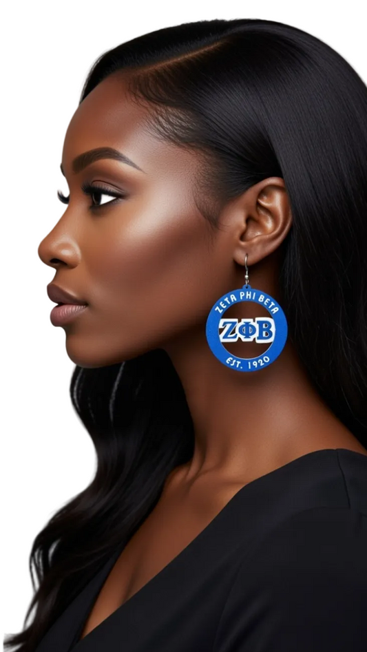 ΖΦΒ Wooden Earrings