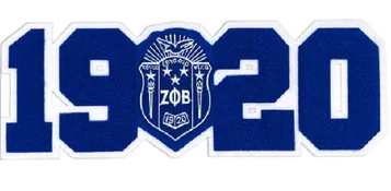 1920 Zeta Phi Beta Patch