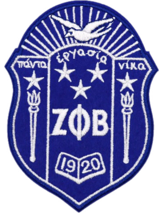 Zeta Phi Beta Shield Patch