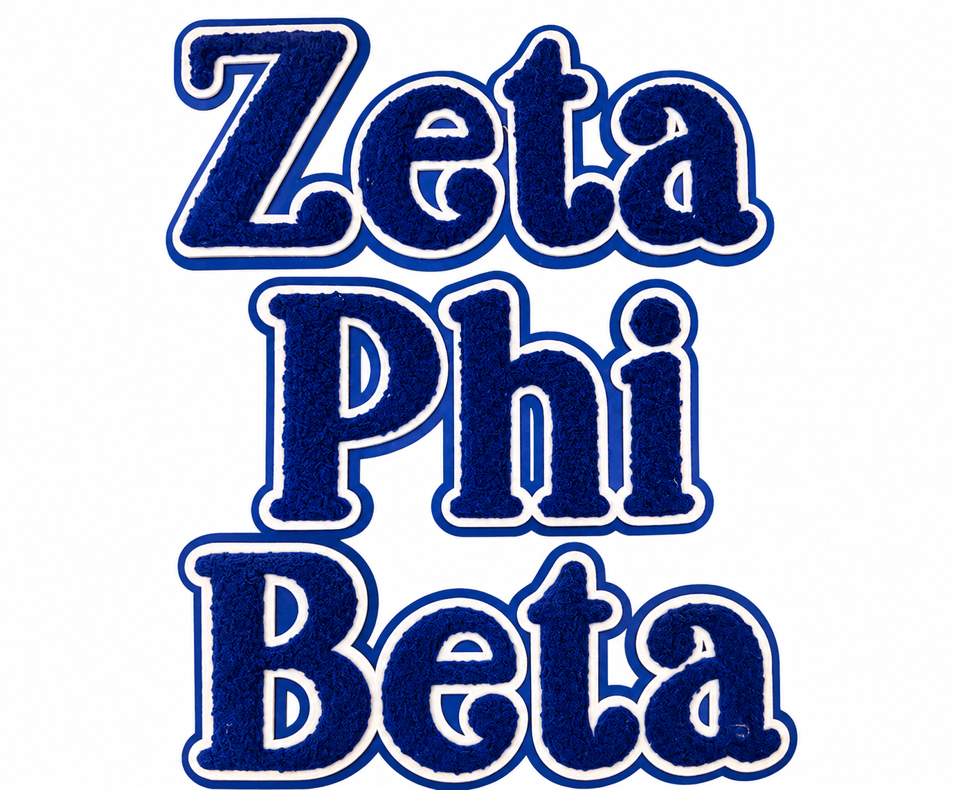 Zeta Phi Beta Chenille Patch