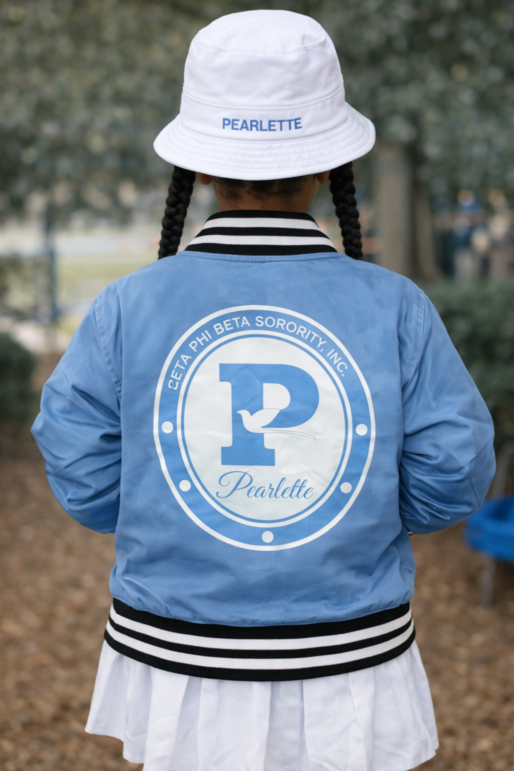 Pearled Promise Varsity Jacket