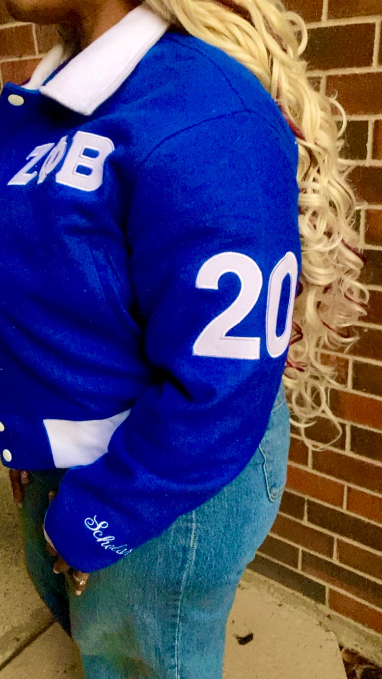 PHIne Legacy - Royal Blue Wool Crop Jacket