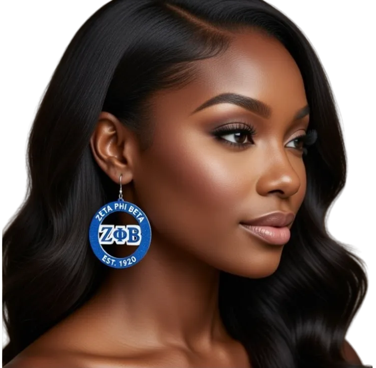 ΖΦΒ Wooden Earrings