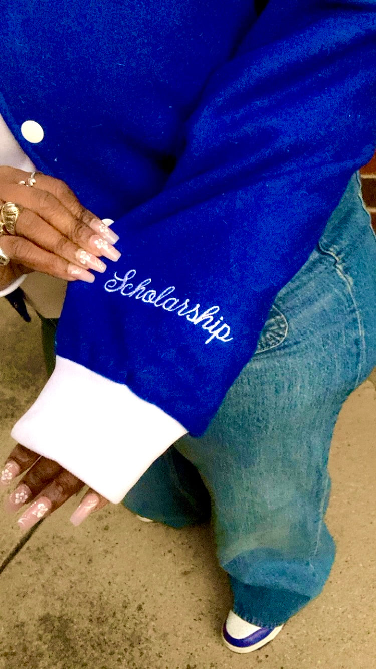 PHIne Legacy - Royal Blue Wool Crop Jacket