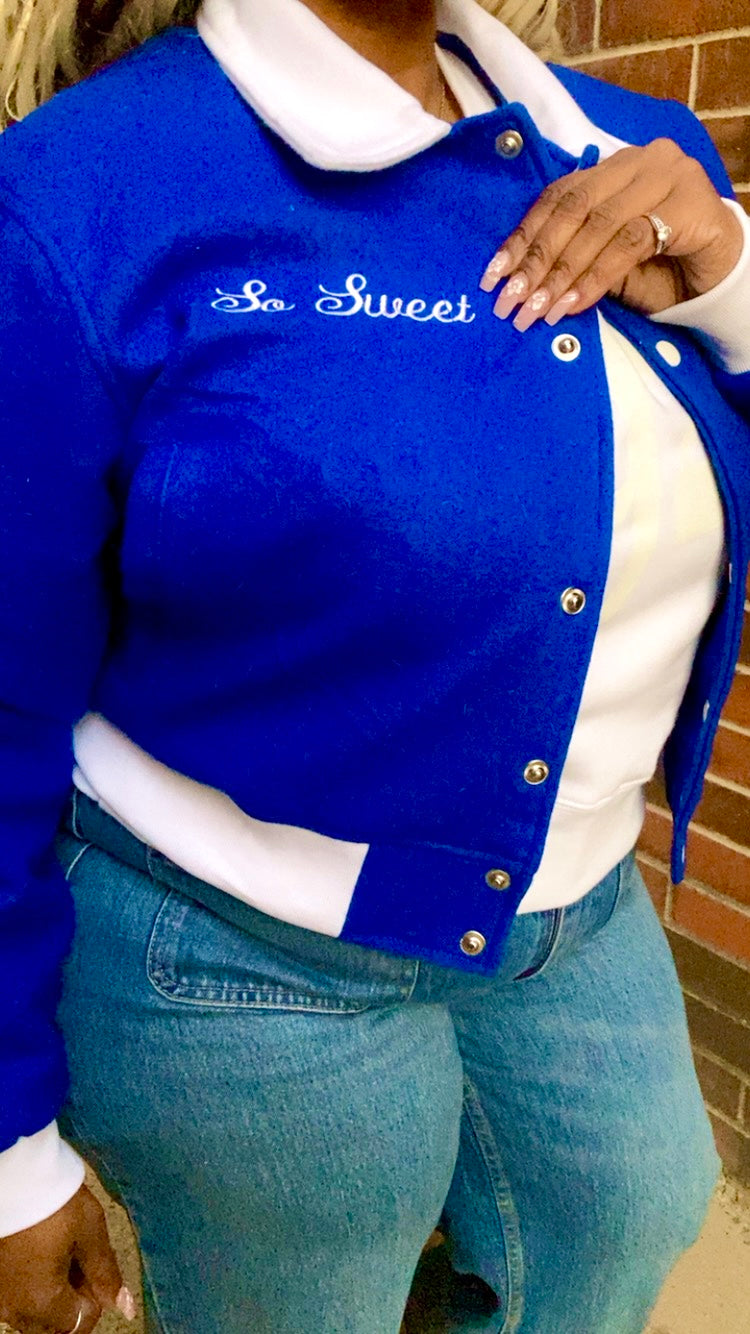 PHIne Legacy - Royal Blue Wool Crop Jacket