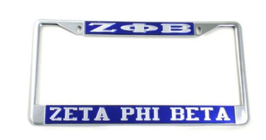 Zeta Phi Beta License Plate Cover