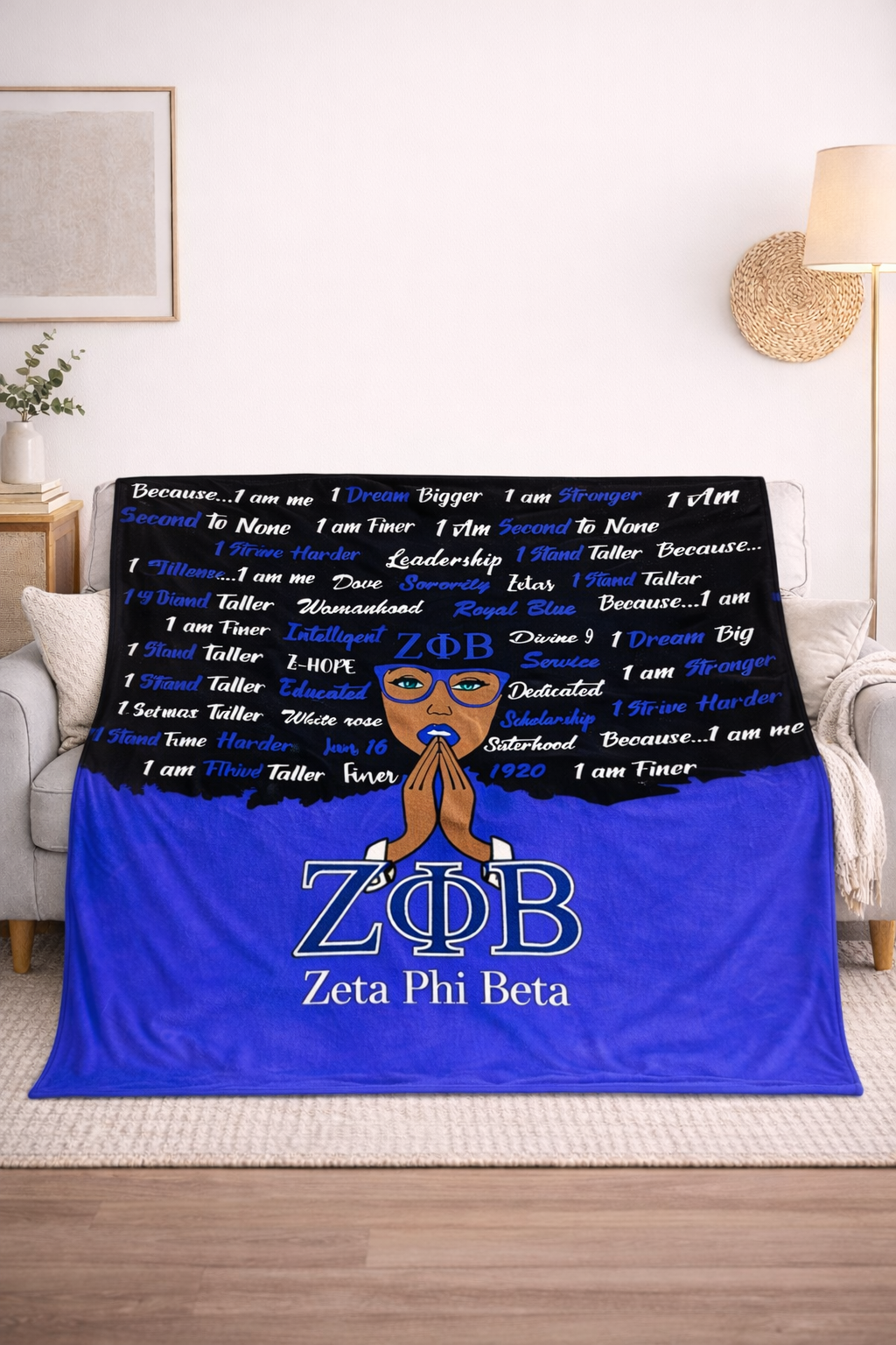 I Am Finer” Affirmation Plush Blanket