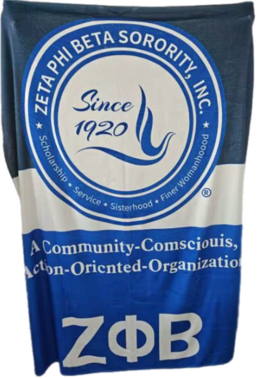 Zeta Phi Beta Throw Blanket - Since 1920