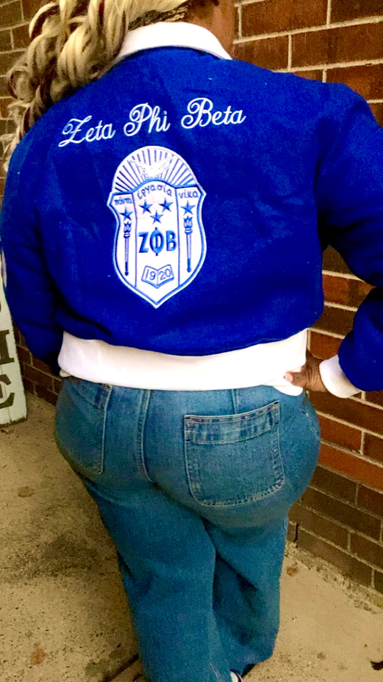 PHIne Legacy - Royal Blue Wool Crop Jacket