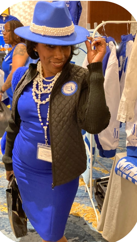 British Style Wool Jazz Hat – Pearl Top