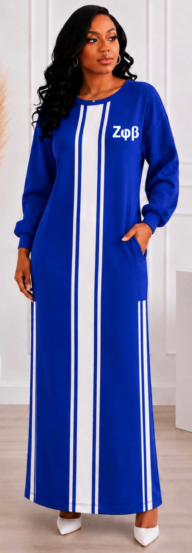 Royal Rhythm Knit Dress