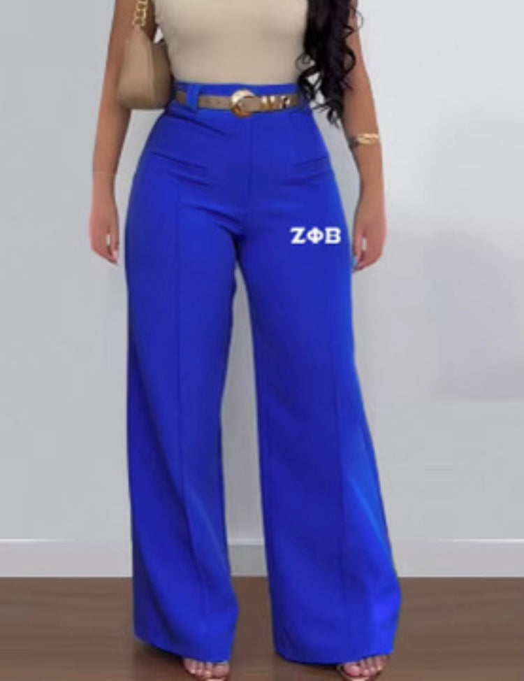 Poised in Royal Pants