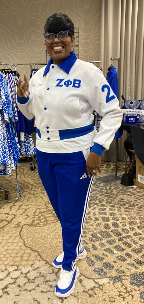 PHIrst Class - White Wool Crop Jacket