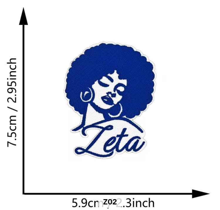 💙 Afro Zeta Woman Patch
