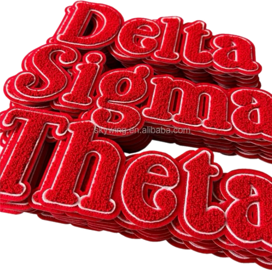 Delta Sigma Theta Chenille Patch