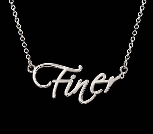 Scripted in Finer Necklace