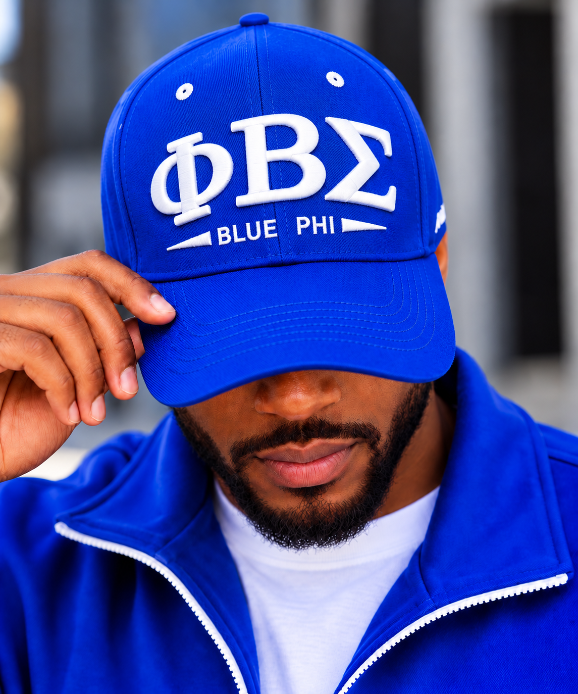 Blue Phi Cap
