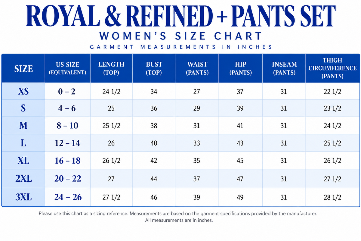 Royal & Refined Pants Set