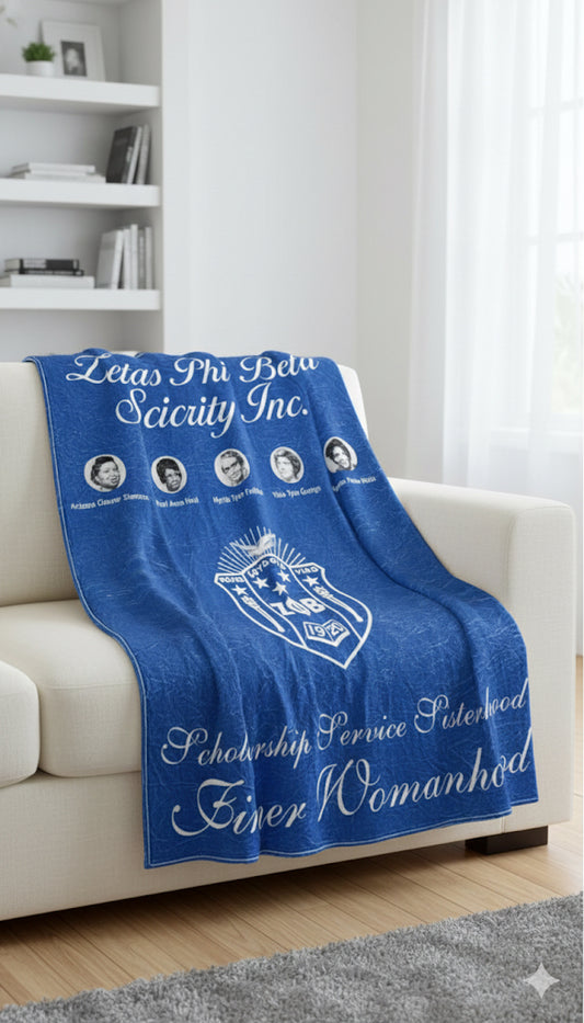 Zeta Phi Beta Throw Blanket - Our Founders Tribute